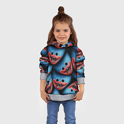 Толстовка-худи детская POPPY PLAYTIME ХАГИ ВАГИ ЛИЦО МОНСТРА, цвет: 3D-меланж — фото 2