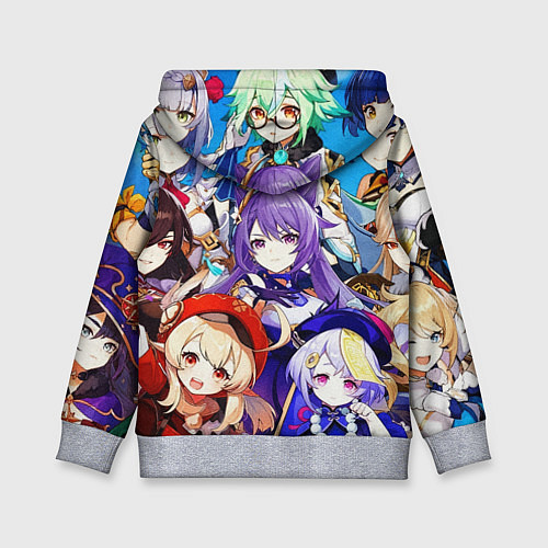Детская толстовка ГЕРОИ ИГРЫ GENSHIN IMPACT / 3D-Меланж – фото 2