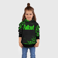 Толстовка-худи детская FALLOUT ПУПСЫ ПАТТЕРН ЗЕЛЁНЫЙ ЯДЕРНАЯ ЗИМА, цвет: 3D-черный — фото 2