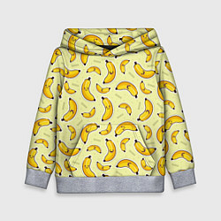 Толстовка-худи детская Банановый Бум, цвет: 3D-меланж