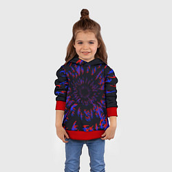 Толстовка-худи детская Абстракция Стай, цвет: 3D-красный — фото 2