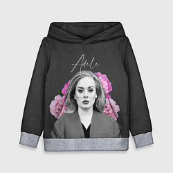 Толстовка-худи детская Flowers Adele, цвет: 3D-меланж