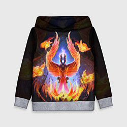 Толстовка-худи детская DOTA 2 ФЕНИКС, цвет: 3D-меланж