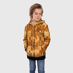 Толстовка-худи детская Дама с тигром, цвет: 3D-черный — фото 2