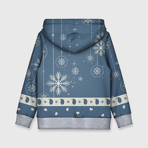 Детская толстовка New Years Deer / 3D-Меланж – фото 2