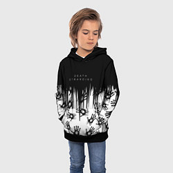 Толстовка-худи детская Death Stranding Отпечаток ладони, цвет: 3D-черный — фото 2