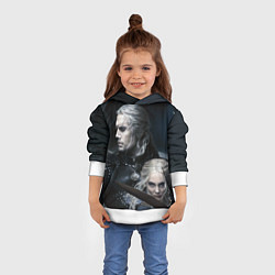 Толстовка-худи детская THE WITCHER 2 SEASON, цвет: 3D-белый — фото 2