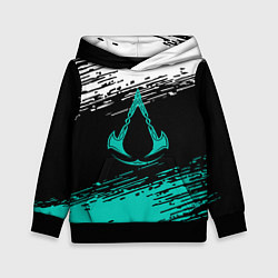 Толстовка-худи детская Assassins creed Valhalla убийца, цвет: 3D-черный