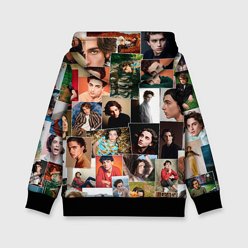 Детская толстовка Тимоти цветной коллаж / 3D-Черный – фото 2