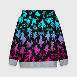 Детская толстовка ГЕНШИН ИМПАКТ НЕОН ПЕРСОНАЖИ ИГРЫ GENSHIN IM ACT L