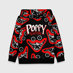 Толстовка-худи детская Poppy Playtime Huggy Wuggy Smile, цвет: 3D-черный