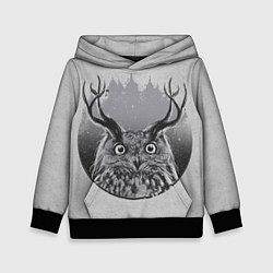 Толстовка-худи детская Оленесова, цвет: 3D-черный