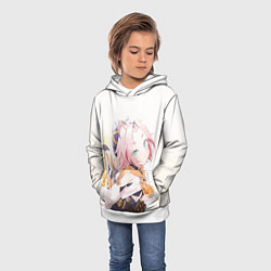 Толстовка-худи детская Диона из Genshin Impact, цвет: 3D-белый — фото 2