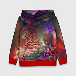 Толстовка-худи детская Рождественские тайны, цвет: 3D-красный