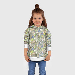 Толстовка-худи детская Разная Денежная Валюта Доллары, Евро, Франки, цвет: 3D-белый — фото 2