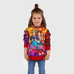 Толстовка-худи детская Сваты, Свати сериал, цвет: 3D-красный — фото 2