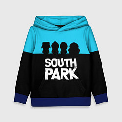 Толстовка-худи детская Южный парк персонажи South Park, цвет: 3D-синий