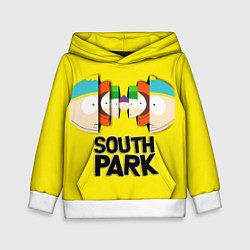 Толстовка-худи детская South Park - Южный парк персонажи, цвет: 3D-белый