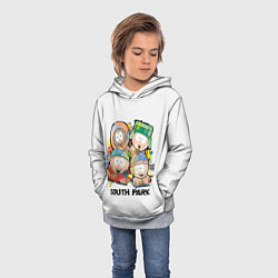 Толстовка-худи детская South Park - Южный парк краски, цвет: 3D-меланж — фото 2