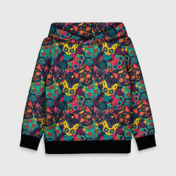 Детская толстовка Кошки в Цветах