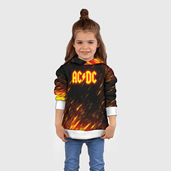 Толстовка-худи детская ACDC Neon, цвет: 3D-белый — фото 2