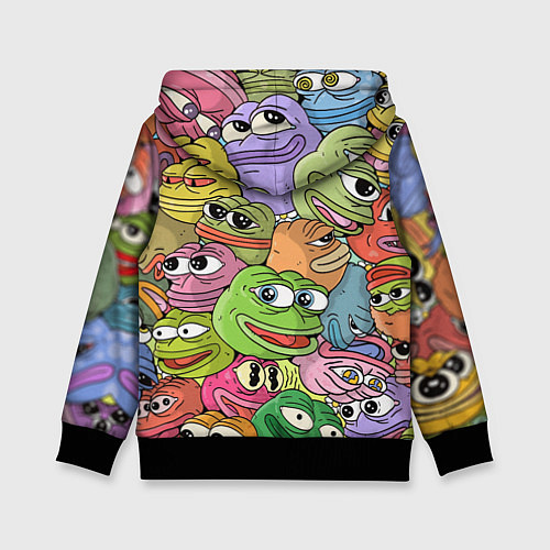 Детская толстовка Pepe BOMBING / 3D-Черный – фото 2