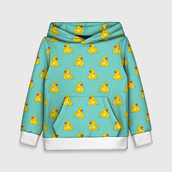 Детская толстовка Желтый утенок паттерн