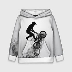 Толстовка-худи детская ВЕЛОСПОРТ BMX Racing, цвет: 3D-белый