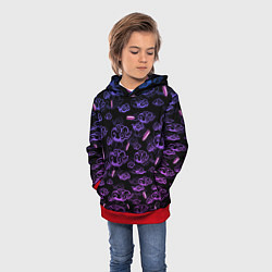 Толстовка-худи детская ARCANE League Of Legends ТАТУИРОВКА JINX, цвет: 3D-красный — фото 2