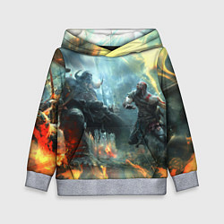 Толстовка-худи детская God of War Fighting, цвет: 3D-меланж