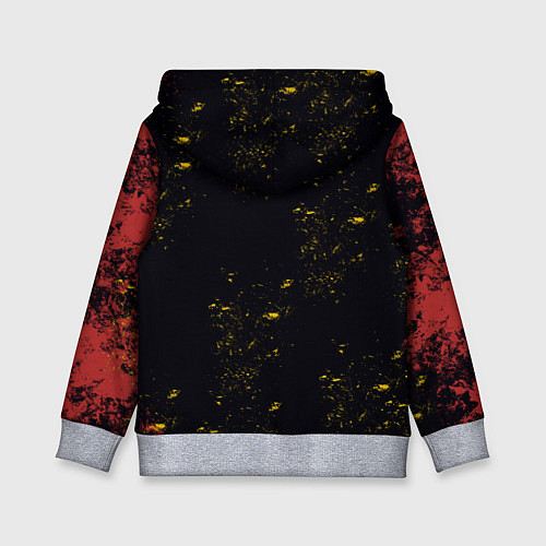 Детская толстовка МАЙКИ И ДРАКЕН КРАСНЫЕ БРЫЗГИ ТОСВА / 3D-Меланж – фото 2