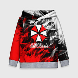 Толстовка-худи детская Umbrella Corporation Fire, цвет: 3D-меланж