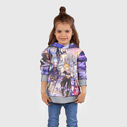 Толстовка-худи детская Genshin Impact - Арка Инадзумы, цвет: 3D-меланж — фото 2