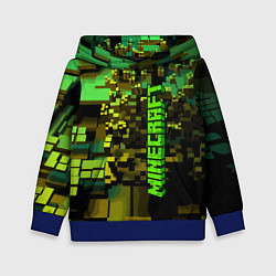 Толстовка-худи детская Minecraft, pattern 2022, цвет: 3D-синий