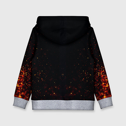 Детская толстовка Огненный тигр Сила огня / 3D-Меланж – фото 2