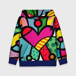 Толстовка-худи детская Ромеро Бритто Арт, цвет: 3D-синий