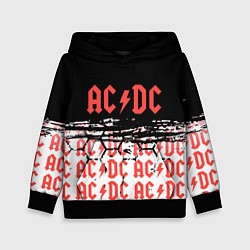 Толстовка-худи детская ACDC переменный ток, цвет: 3D-черный