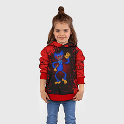Толстовка-худи детская ПОППИ ПЛЕЙТАЙМ HAGGY WAGGY, цвет: 3D-красный — фото 2