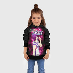Толстовка-худи детская Kuroko no Basuke, Murasakibara Atsushi Ацуши Мурас, цвет: 3D-черный — фото 2