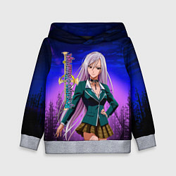 Толстовка-худи детская Розарио Вампир Мока Акасия, цвет: 3D-меланж