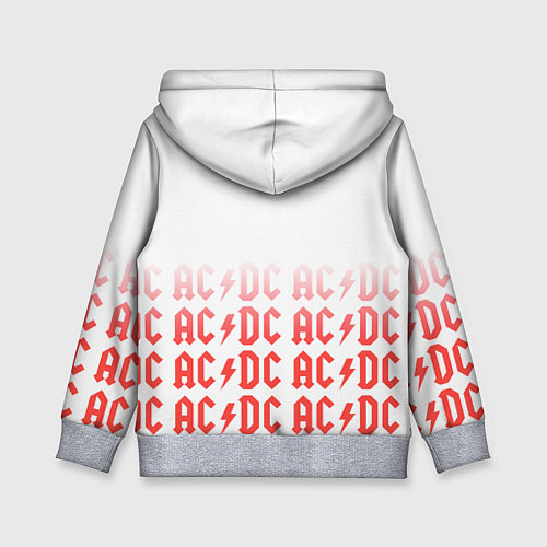 Детская толстовка Acdc Паттерн / 3D-Меланж – фото 2