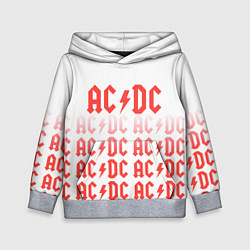 Толстовка-худи детская Acdc Паттерн, цвет: 3D-меланж