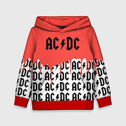 Толстовка-худи детская Ac dc rock, цвет: 3D-красный