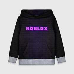 Толстовка-худи детская ROBLOX NEON LOGO ИГРА РОБЛОКС, цвет: 3D-меланж