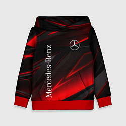 Толстовка-худи детская Mercedes-Benz Геометрия, цвет: 3D-красный