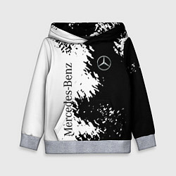 Толстовка-худи детская Mercedes-Benz: Black & White, цвет: 3D-меланж