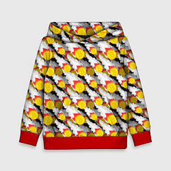 Толстовка-худи детская Падение Биткоина, цвет: 3D-красный