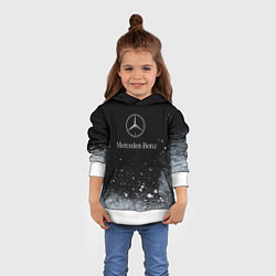 Толстовка-худи детская Mercedes-Benz распылитель, цвет: 3D-белый — фото 2