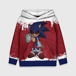 Толстовка-худи детская Sonic Exe!, цвет: 3D-синий