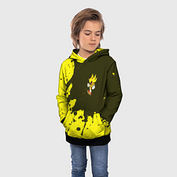 Толстовка-худи детская SONIC EXE Брызги 4, цвет: 3D-черный — фото 2